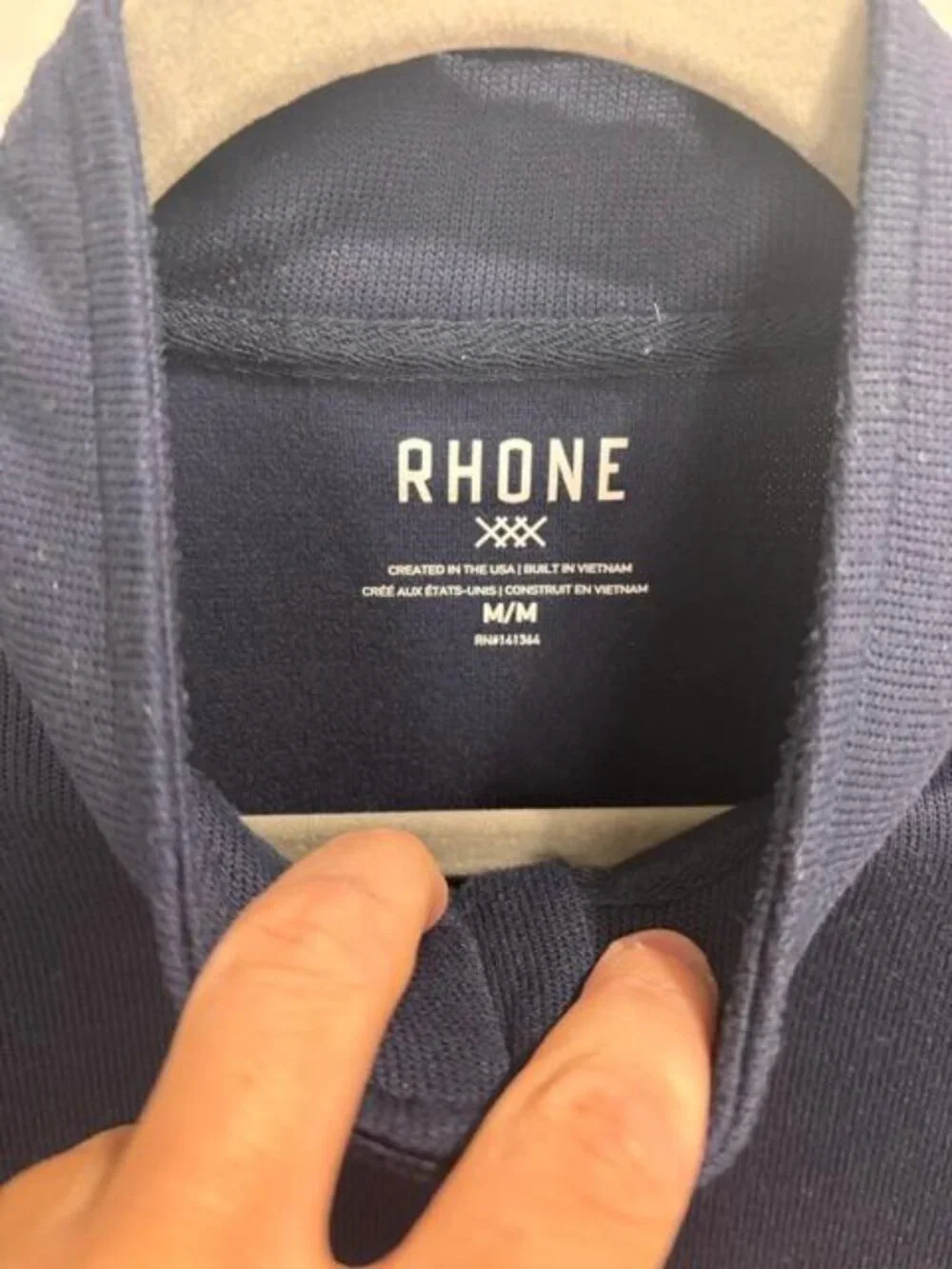 RHONE - Commuter 1/4 Zip - Mens Medium - in Navy